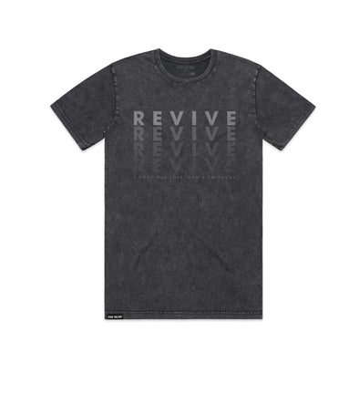 Revive Black Stone wash T-shirt